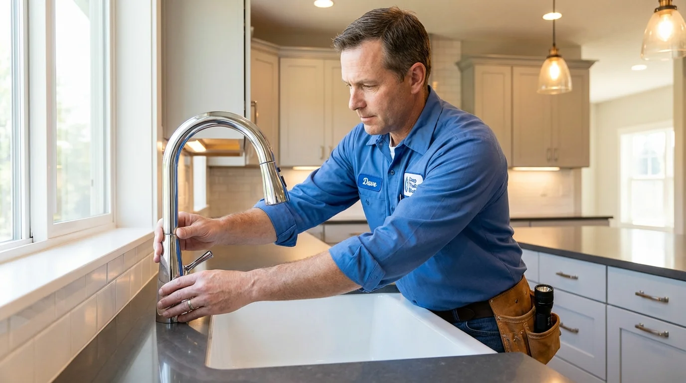 Kitchen faucet installation by Johns Plumbing LLC in California City