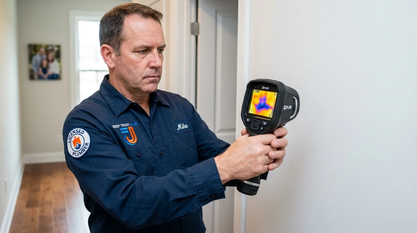 Thermal imaging leak detection by Johns Plumbing LLC in California City